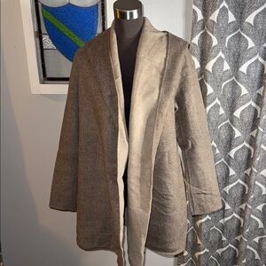 Vince Hooded Wool Coat SZ XS
